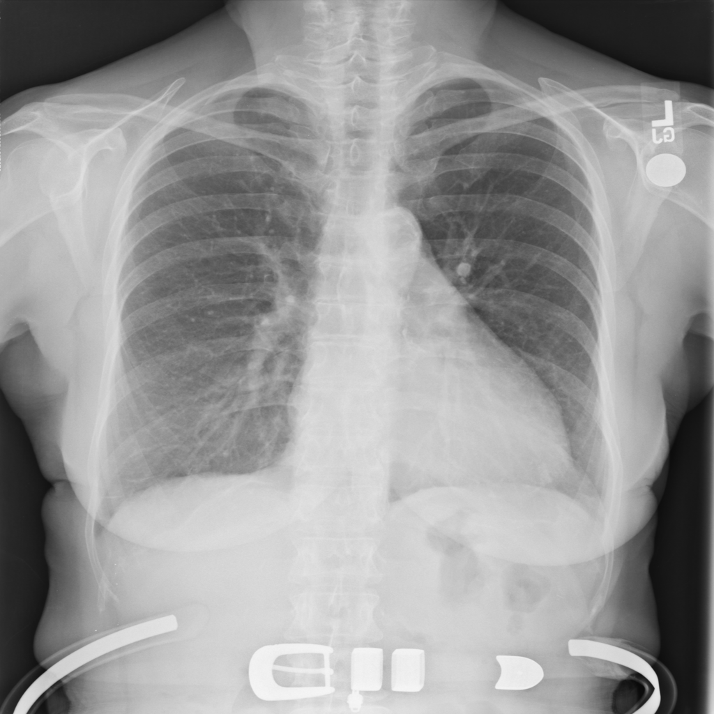 A chest X-ray